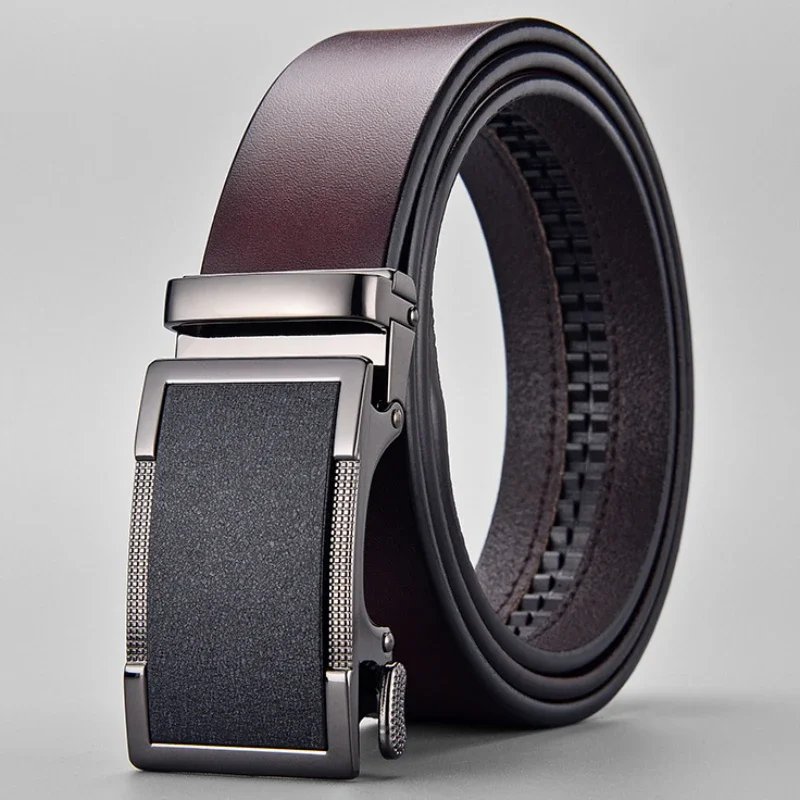 Leather Belt Braided - Men's High Quality Genuine Cowhide Leather
