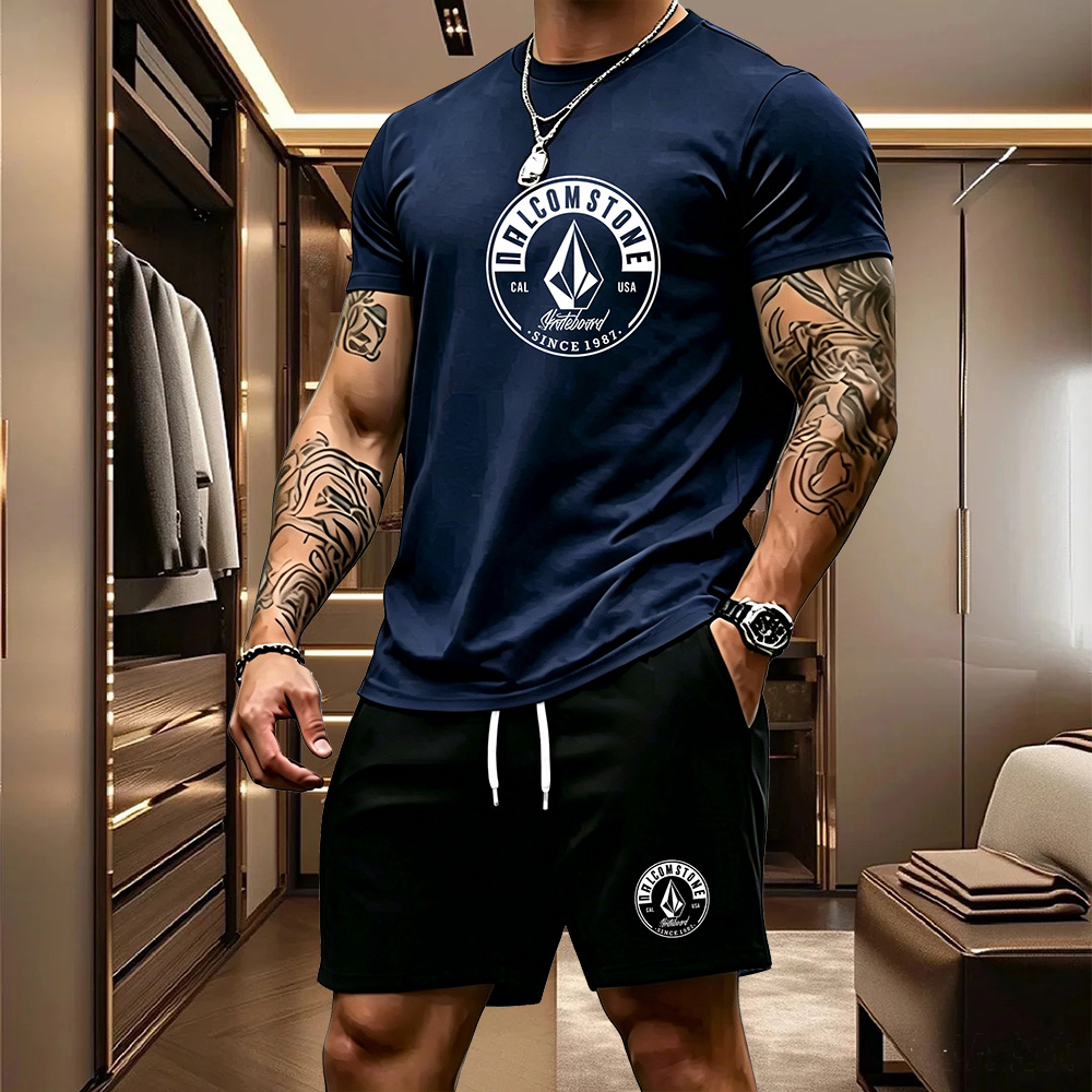 Men'S Fashion Trends 2025 - Men's Casual Sportswear 2-piece Set Classic