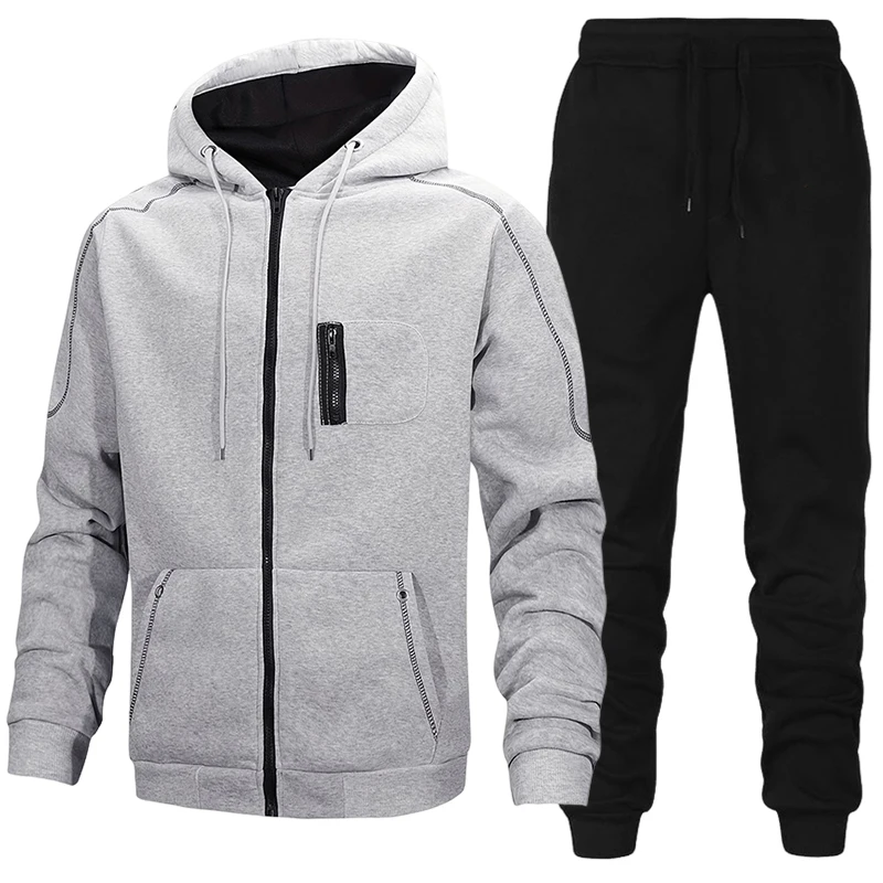 Men'S Fashion Zipper Hoodie - Fashion Men's Tracksuit Casual Hoodie Sweatshirts