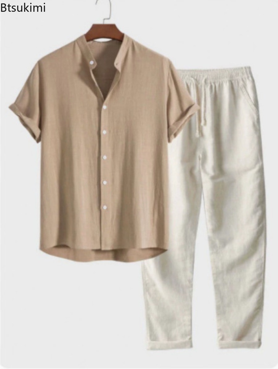 Men'S Fashion Pants - 2026 Men's Fashion Solid Beach Two