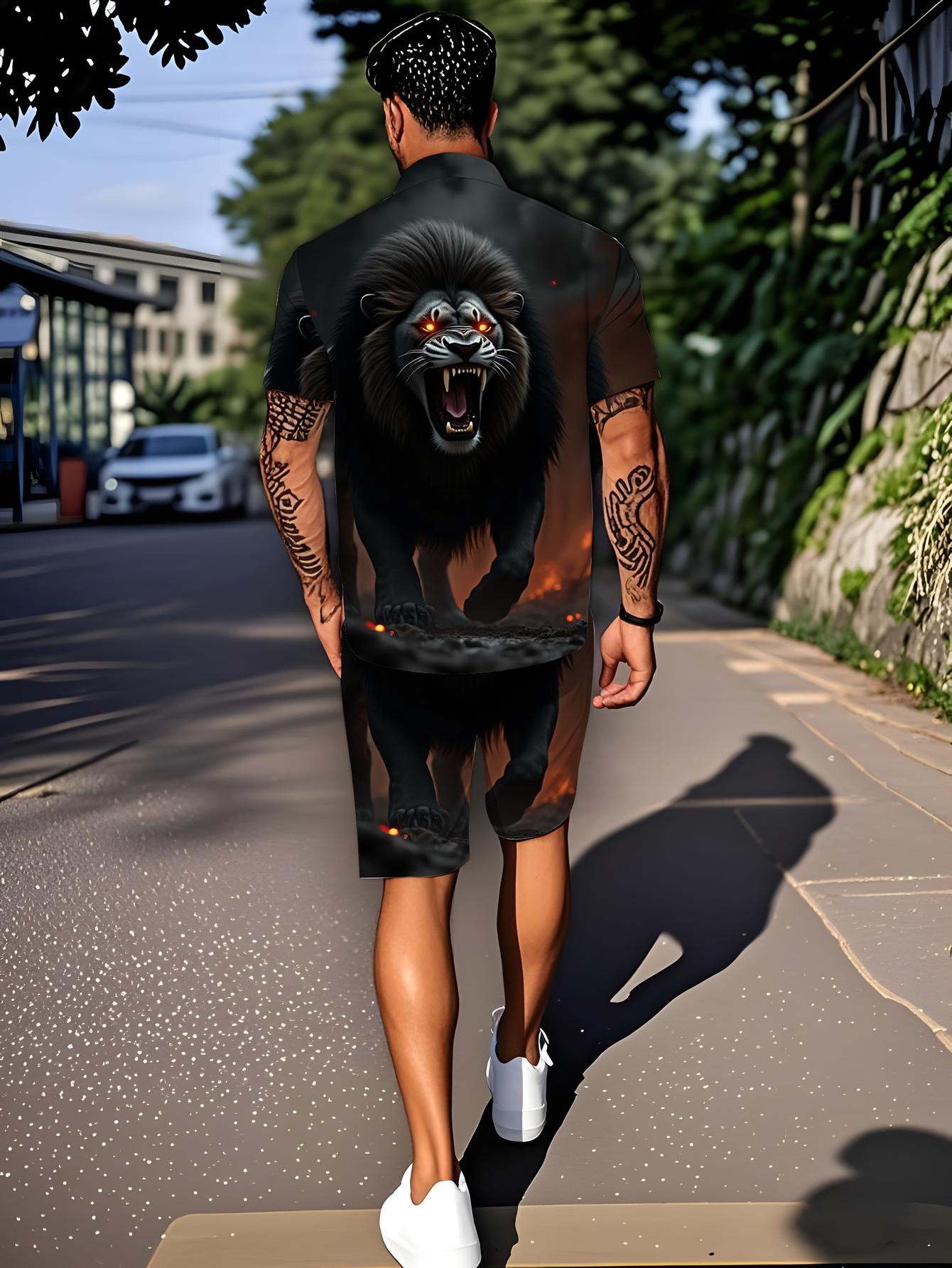 Track Suit Men - Men's Shirt Sets 2026 Spring/Summer Graphic