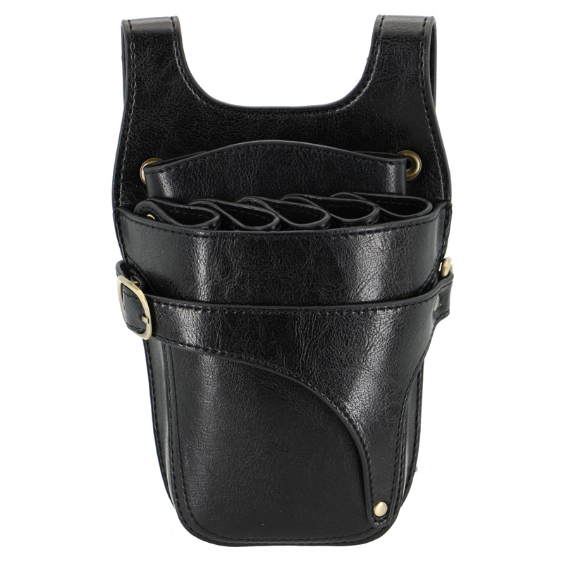 Leather Belt Braided - Multifunction 1PC Black Cowhide Hair Scissor