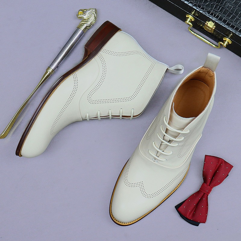 Men Fashion Elegant - Elegant Mens Genuine Leather Chelsea Boots