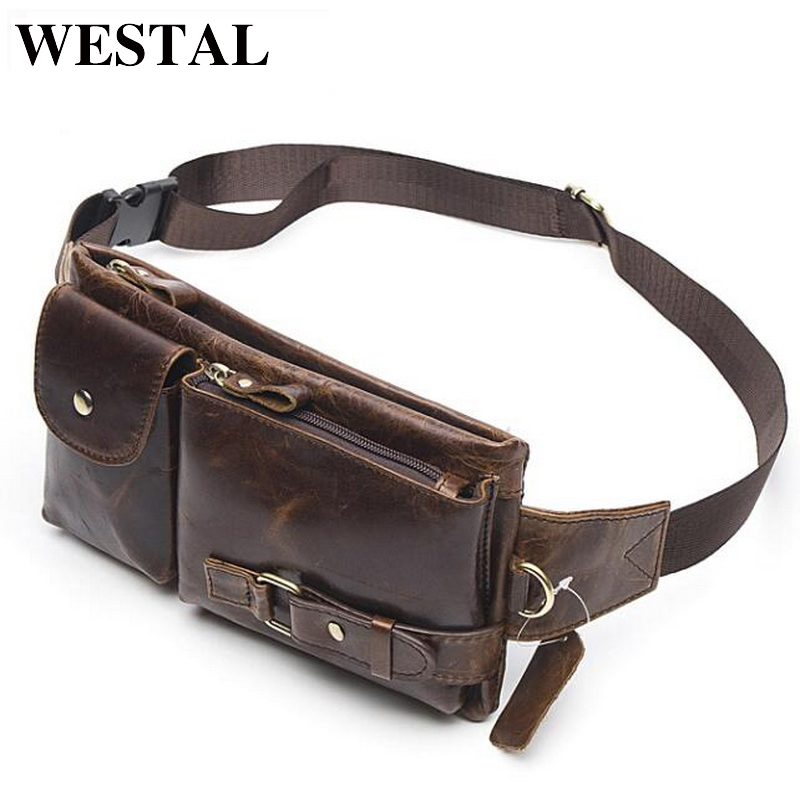 Leather Belt Braided - WESTAL Genuine Leather Waist Packs Men