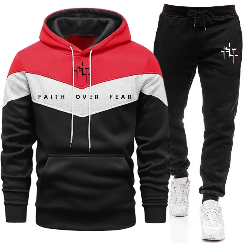Faith Over Fear Men's Tracksui - Men'S Fashion Trousers ulasan dan harga
