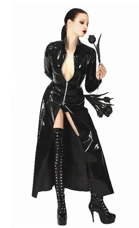 Movie Neo Trench Black Glossy  - Trench Coat Men ulasan dan harga