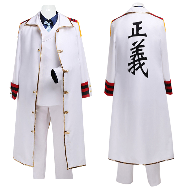 Monkey D Garp Cosplay Costume  - Trench Coat Men ulasan dan harga