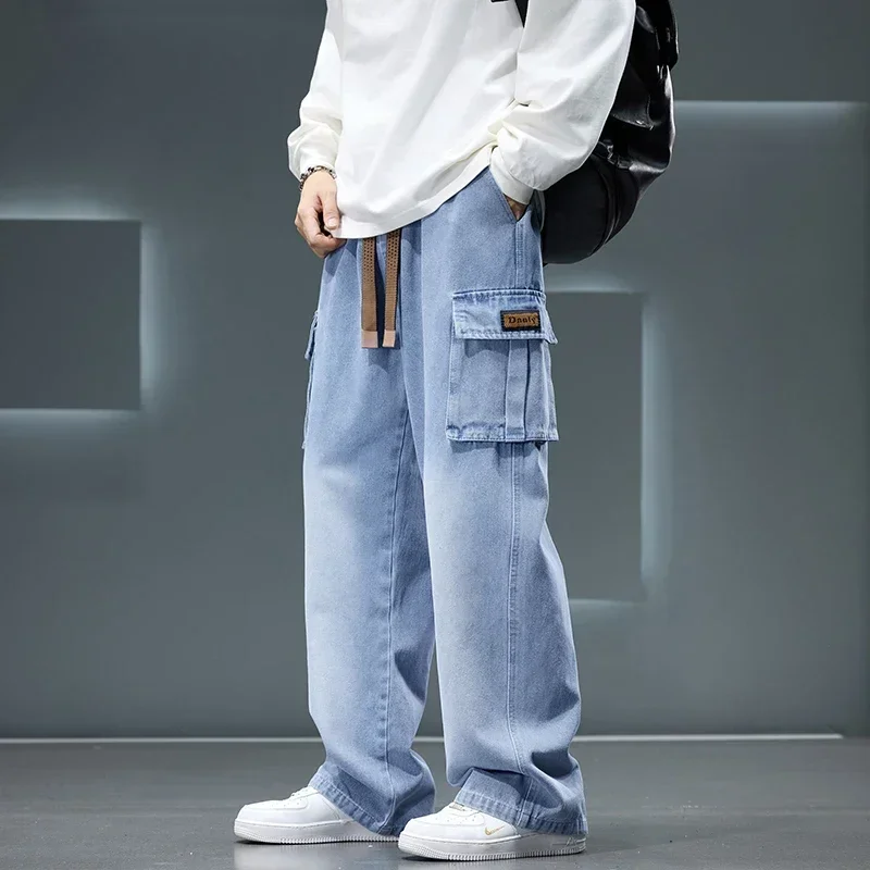Autumn New Wide Leg Washing Je - Men'S Fashion Nova Jeans ulasan dan harga