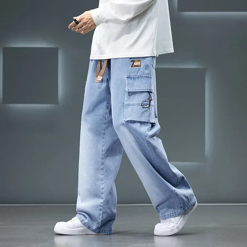 Autumn New Wide Leg Washing Je - Men'S Fashion Nova Jeans ulasan dan harga