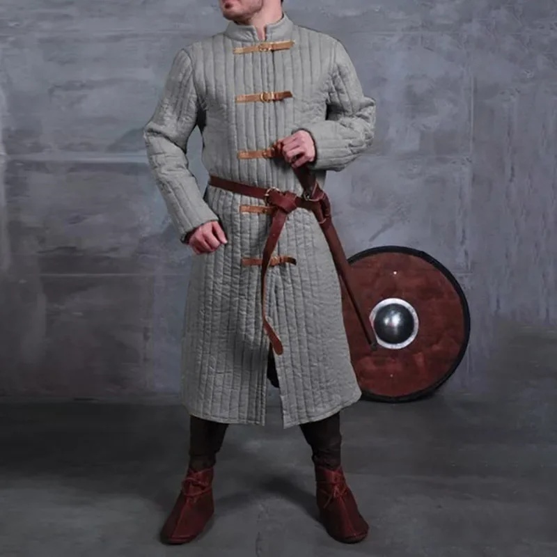 Medieval Warriror Knights Larp - Trench Coat Men ulasan dan harga