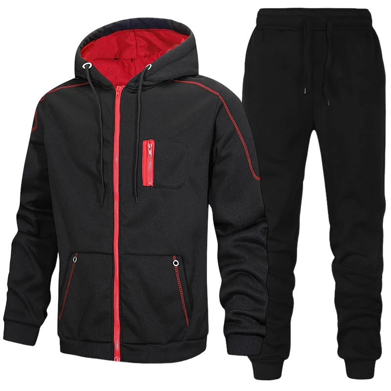 Fashion Men's Tracksuit Casual - Men'S Fashion Zipper Hoodie ulasan dan harga