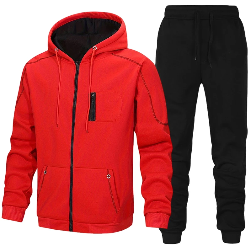 Fashion Men's Tracksuit Casual - Men'S Fashion Zipper Hoodie ulasan dan harga
