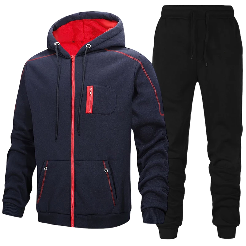 Fashion Men's Tracksuit Casual - Men'S Fashion Zipper Hoodie ulasan dan harga
