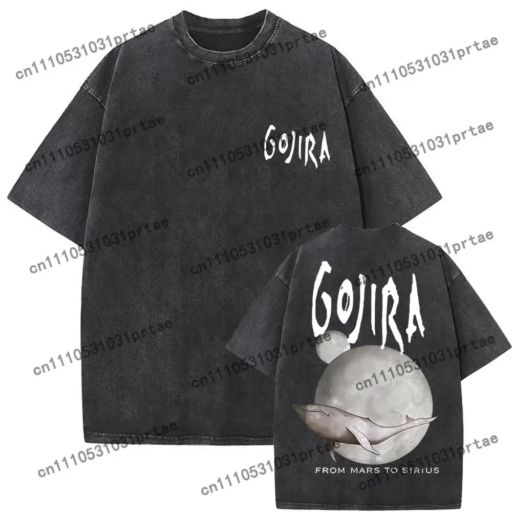 Washed Vintage Metal Band Goji - Graphic Tee Oversized ulasan dan harga