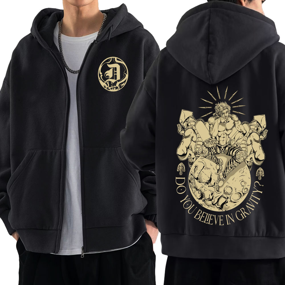 Anime Jojo Bizarre Adventure Z - Men'S Fashion Zipper Hoodie ulasan dan harga