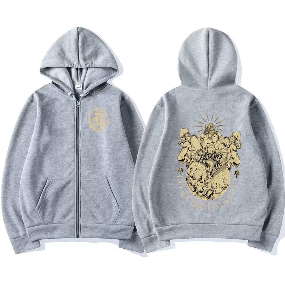 Anime Jojo Bizarre Adventure Z - Men'S Fashion Zipper Hoodie ulasan dan harga