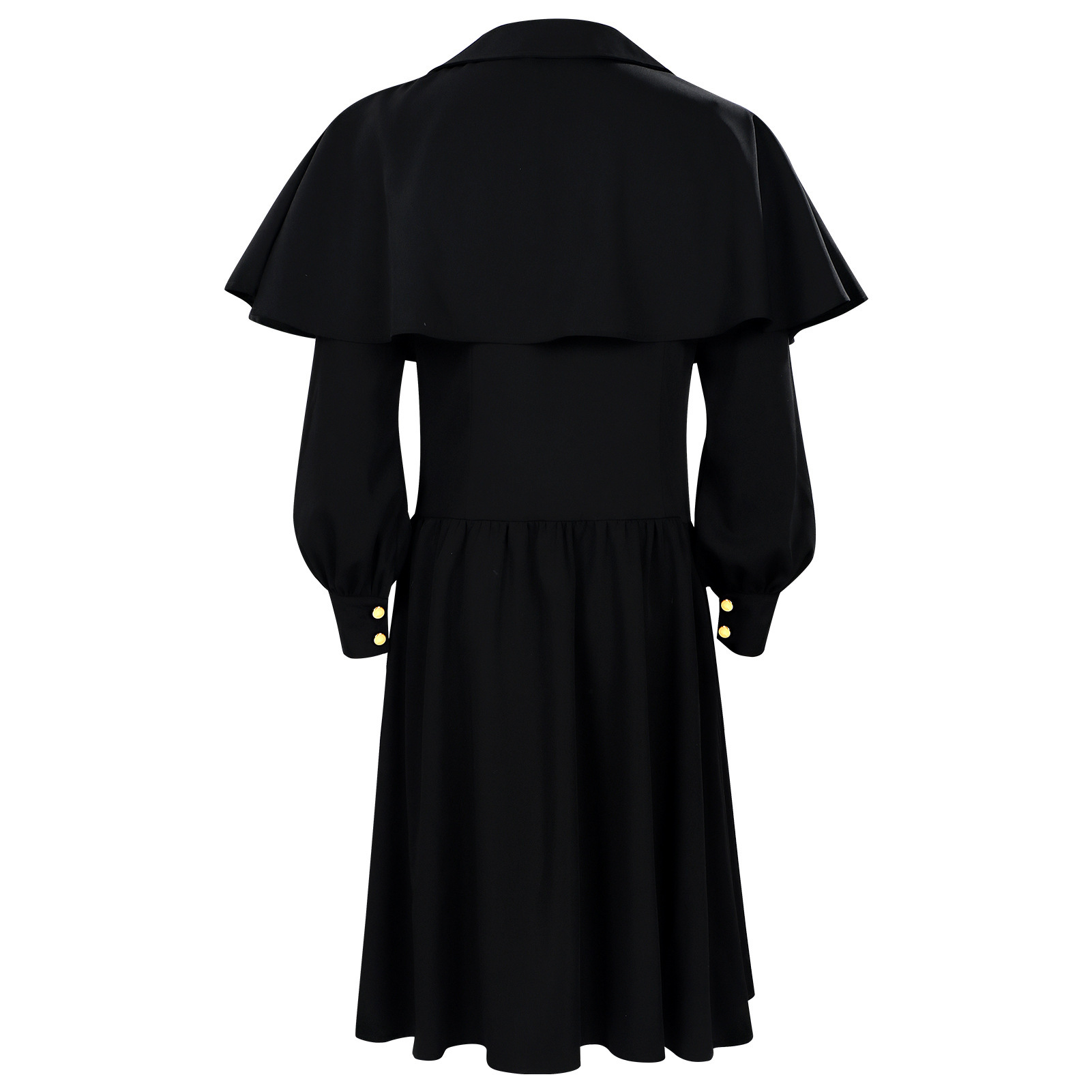 Vintage Gothic-style Men's Bla - Trench Coat Men ulasan dan harga