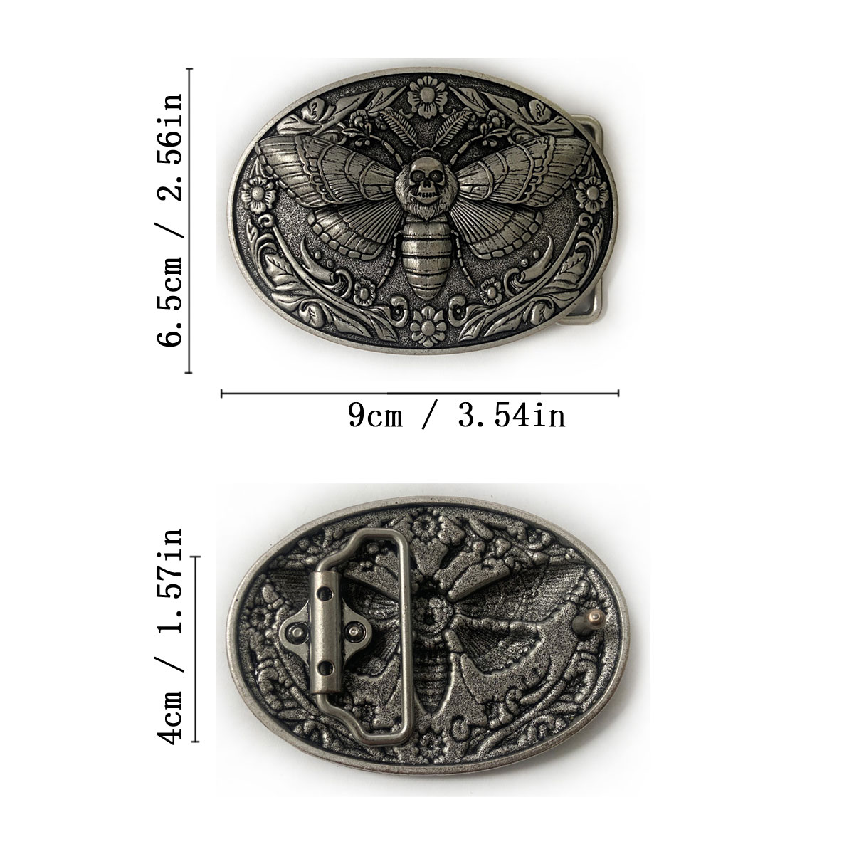 Men Vintage Belt Buckle, Antiq - Leather Belt Braided ulasan dan harga
