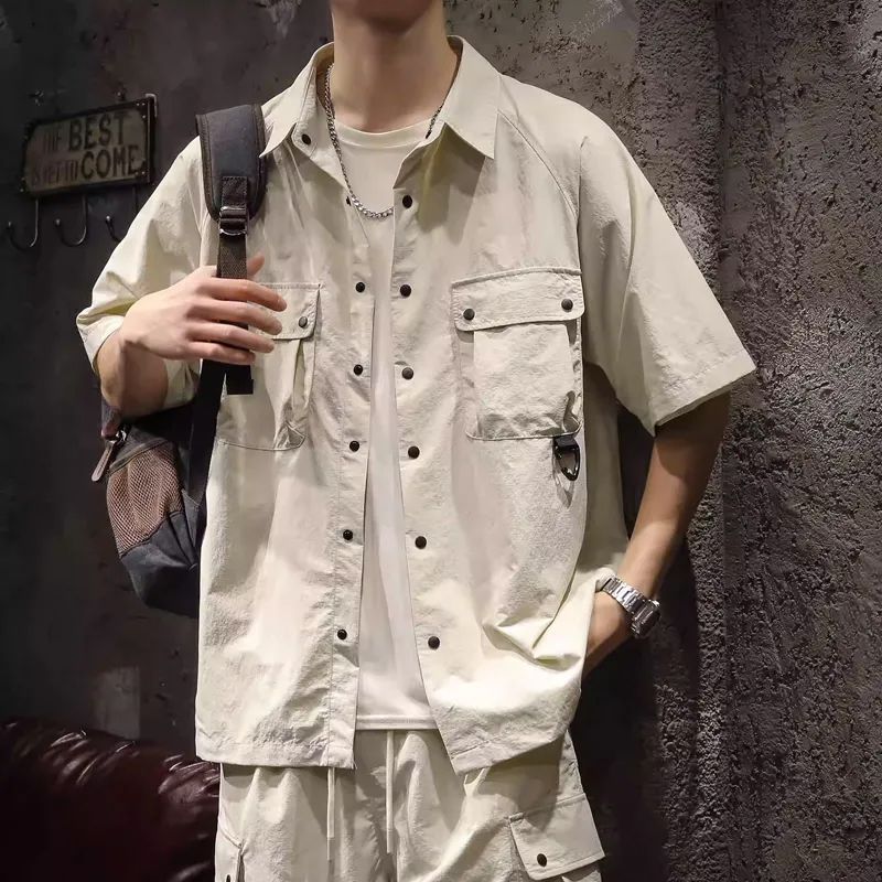 No Logo Khaki Man Sets Fashion - Men'S Fashion Essentials 2025 ulasan dan harga