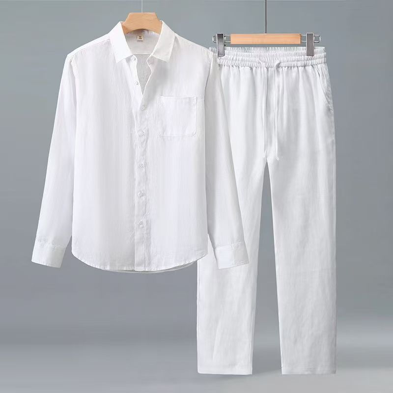 (Shirt + trousers) 2026 summer - Men'S Fashion Trousers ulasan dan harga