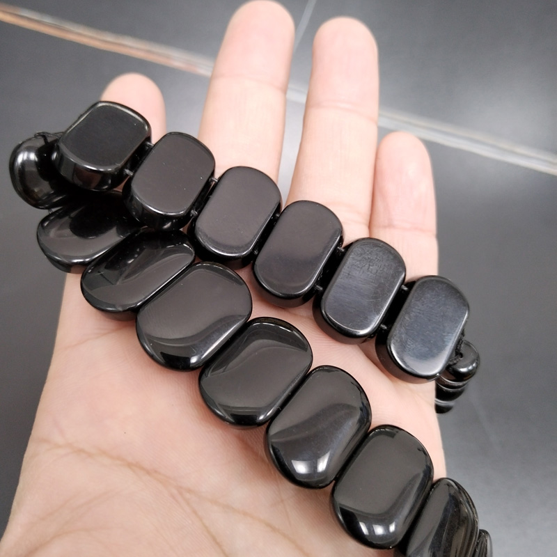 Tasbih Men Natural Black Agate - Men'S Fashion Greece ulasan dan harga