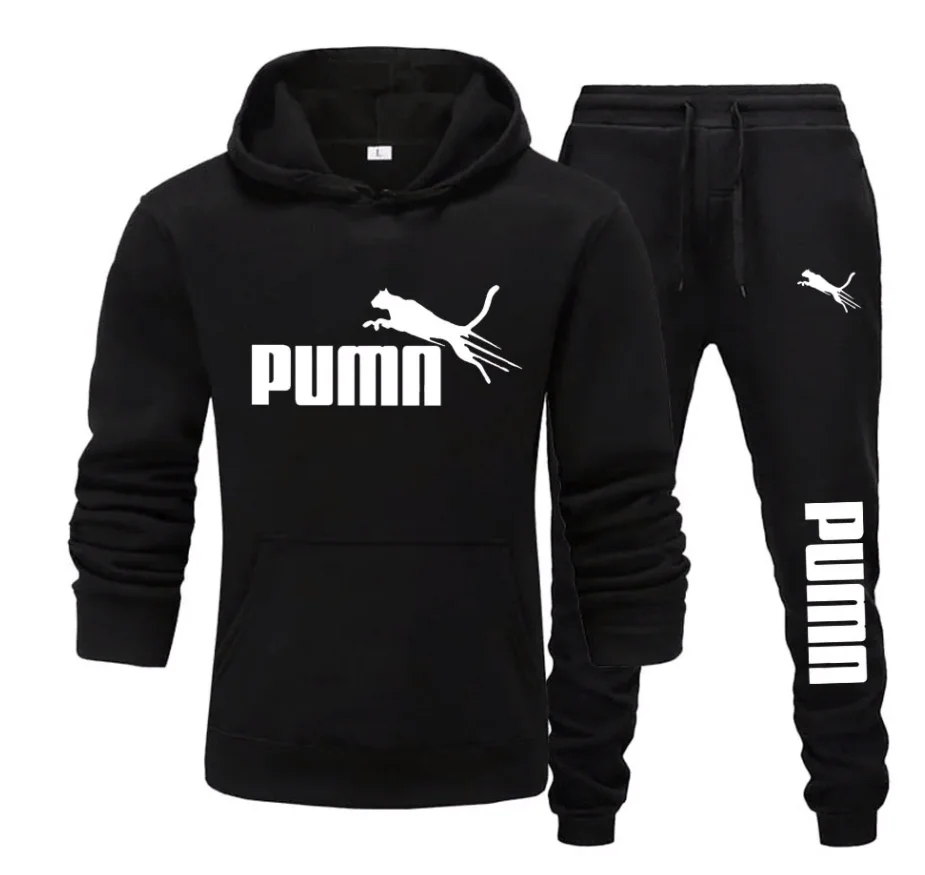 New men's hooded sweatshirt +  - Men'S Fashion Trousers ulasan dan harga