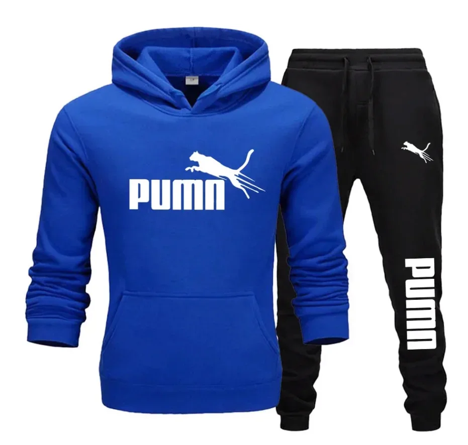 New men's hooded sweatshirt +  - Men'S Fashion Trousers ulasan dan harga