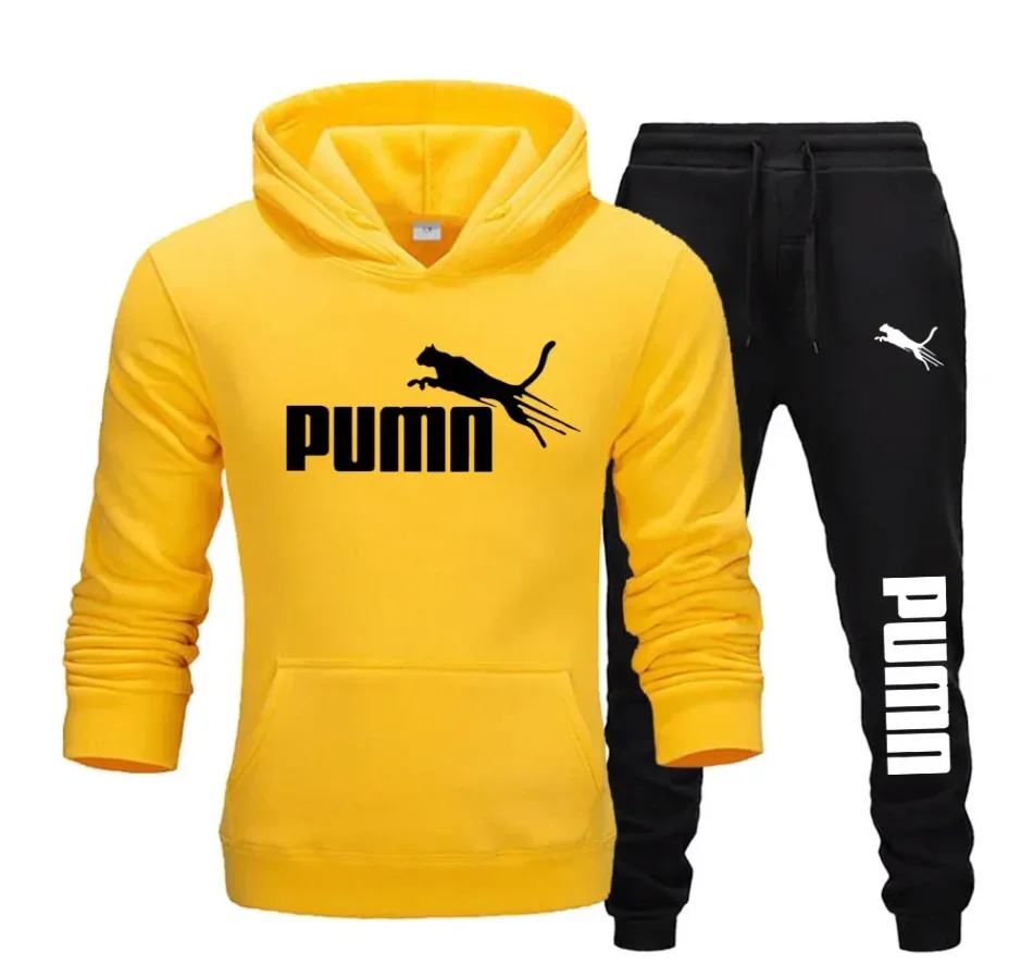 New men's hooded sweatshirt +  - Men'S Fashion Trousers ulasan dan harga