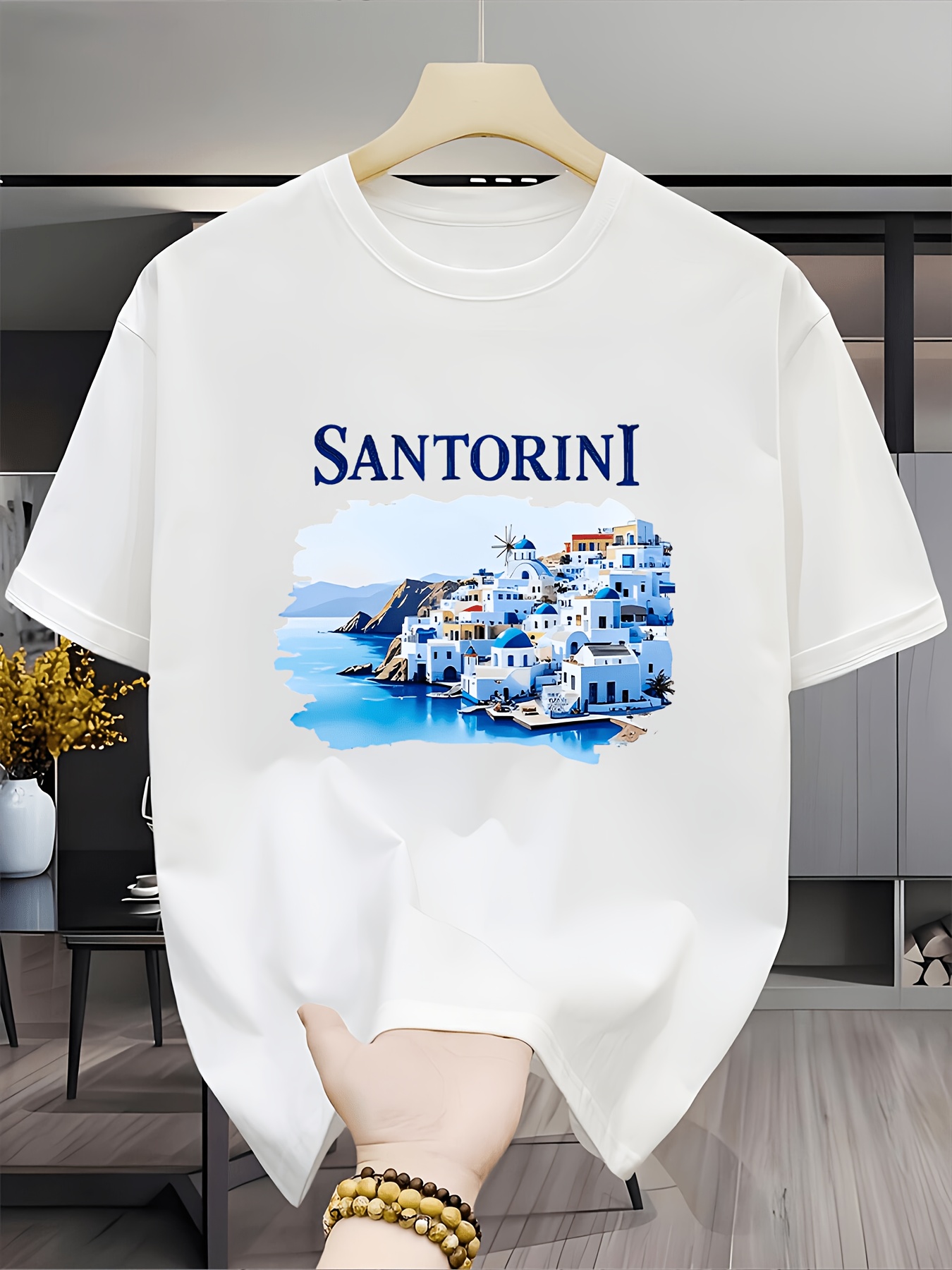 Vintage Santorini Greece Lands - Men'S Fashion Greece ulasan dan harga
