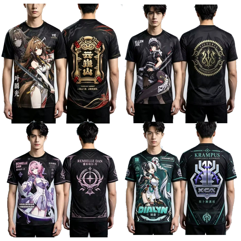 Zenless Zone Zero Cosplay Grap - Graphic Tee Oversized ulasan dan harga