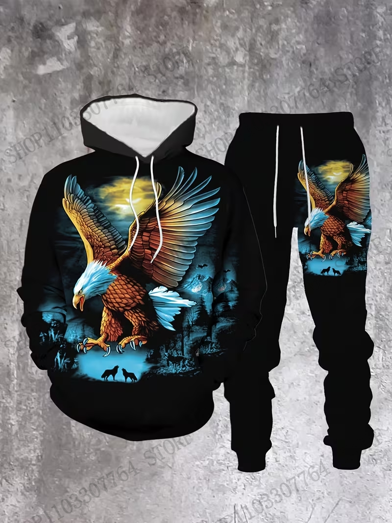 Autumn Winter Hoodie Pant Set  - Men'S Fashion Pants ulasan dan harga