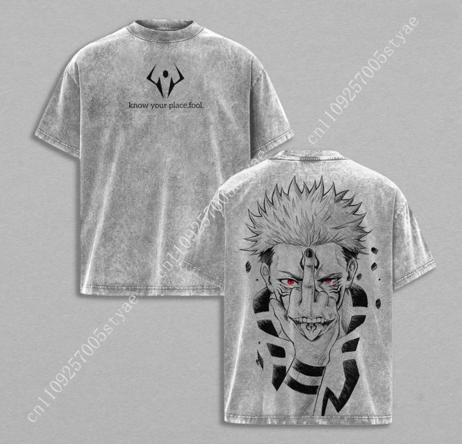 Anime  Ryomen Sukuna Graphic T - Graphic Tee Oversized ulasan dan harga