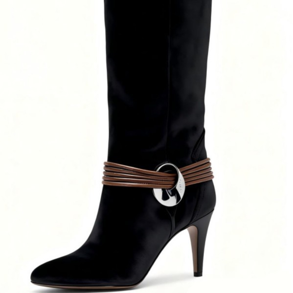 Women's Suede Knee-High Boots  - Men Fashion Elegant ulasan dan harga
