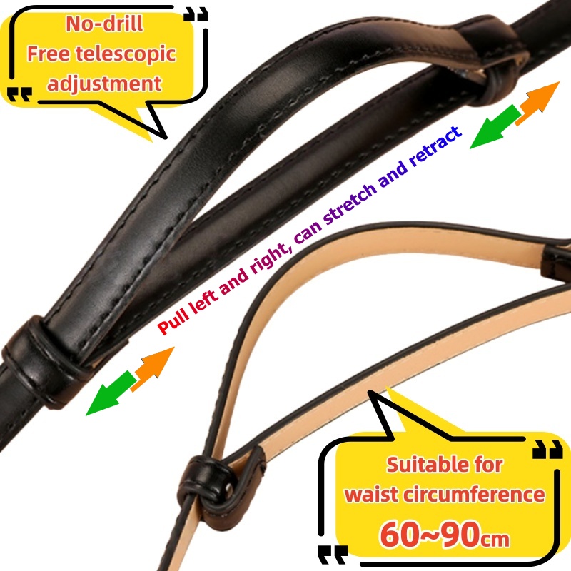 1.3cm Width 1M Women OT Clasp  - Leather Belt Braided ulasan dan harga
