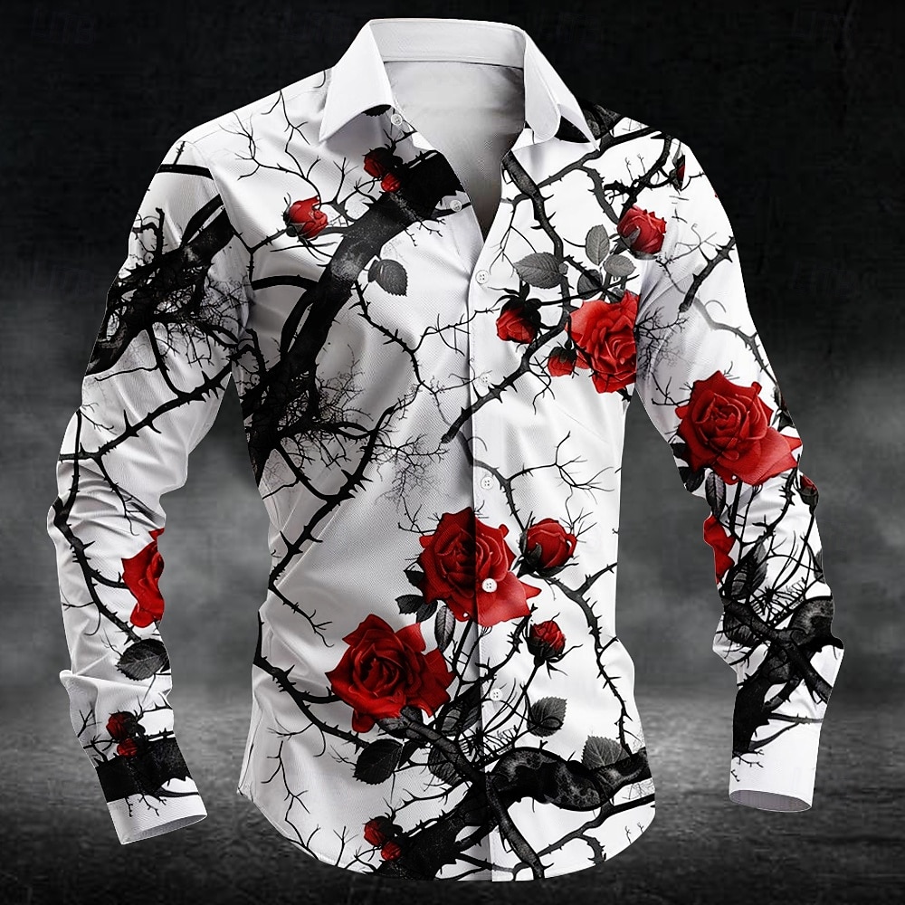 Fashion plum blossom pattern 3 - Mens Fashion Wear ulasan dan harga