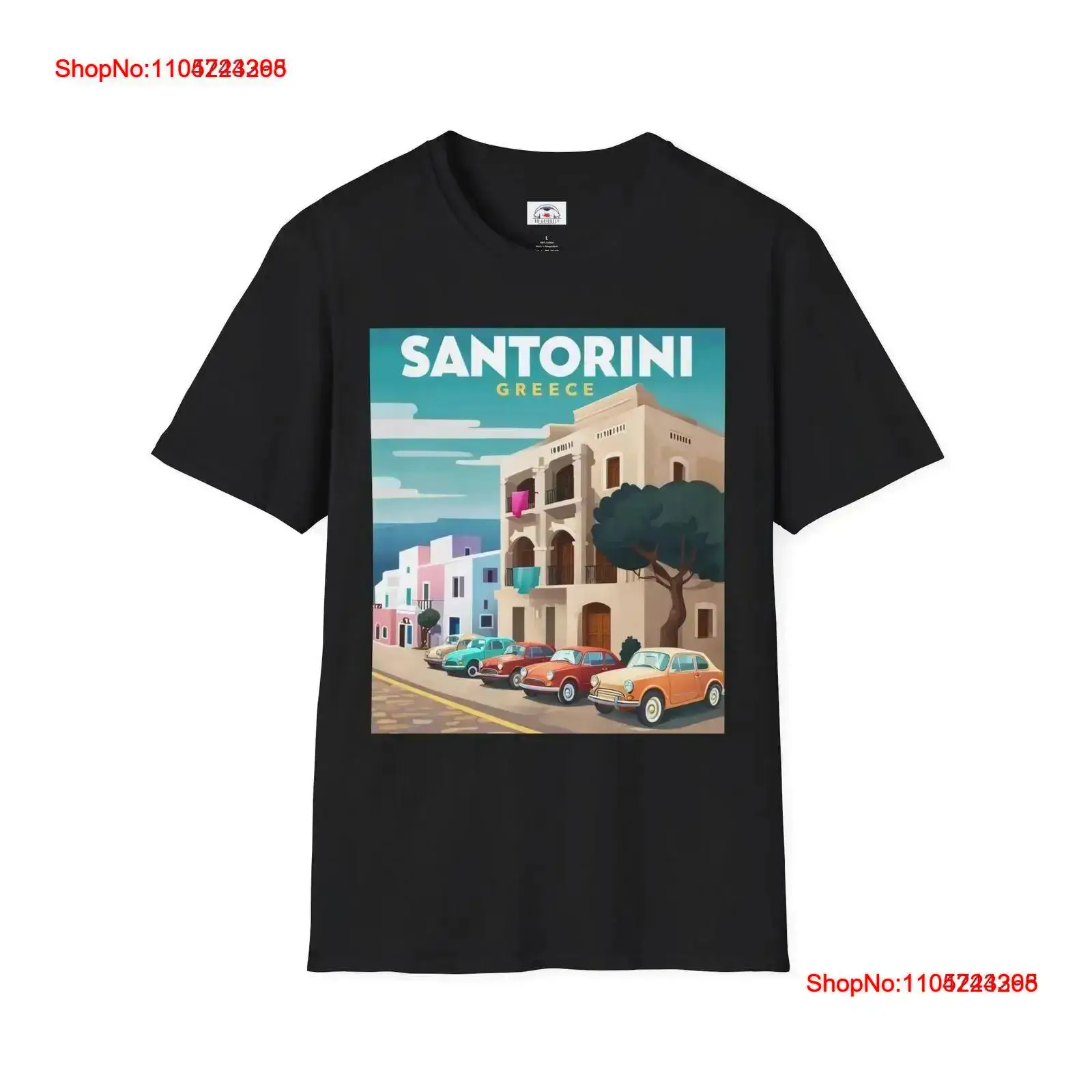 Santorini Greece T Shirt Summe - Men'S Fashion Greece ulasan dan harga